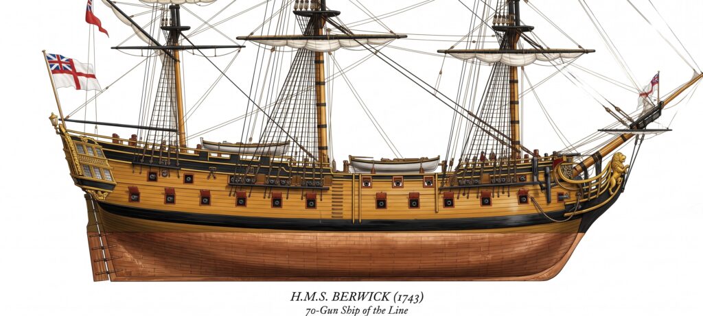 Navío HMS Berwick 1743