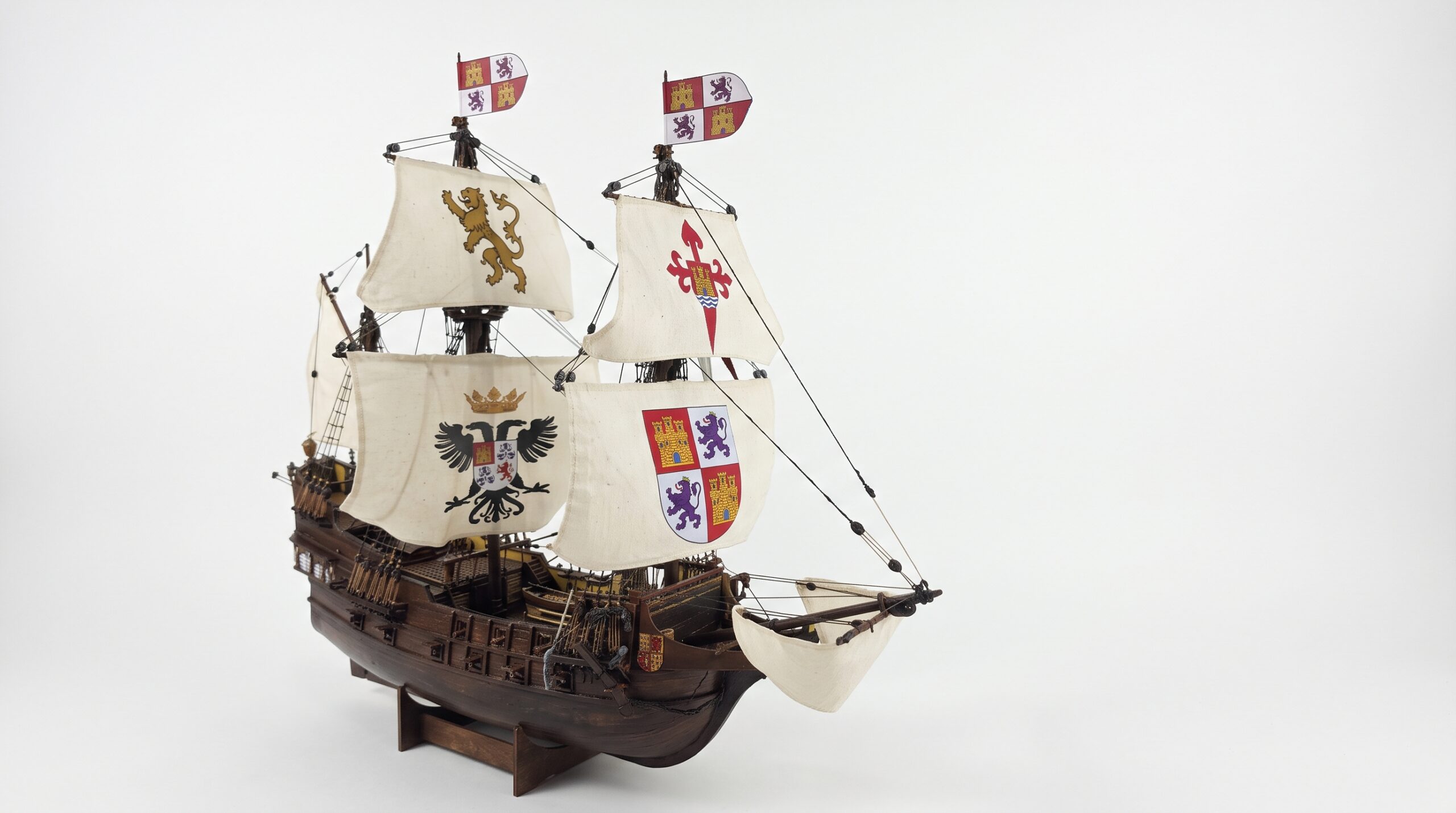 Modelo terminado del Galeón San Francisco